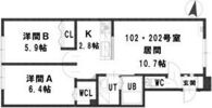 パストラーレ北32条の間取り画像