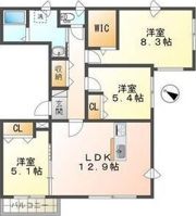 シュベール菊水の間取り画像