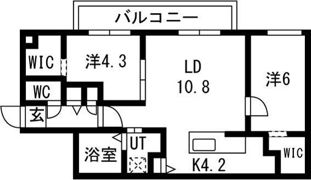 ALPHA GARDEN 豊平の間取り画像