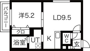 ソレイユ平岸の間取り画像
