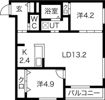 向日葵 麻生の間取り画像