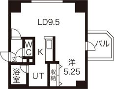 パークヒルズイースト23Aの間取り画像