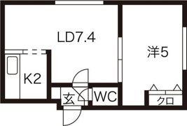 ルクル 21の間取り画像