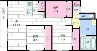 フォレスタ円山の間取り画像