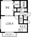 レジーナ南4条の間取り画像