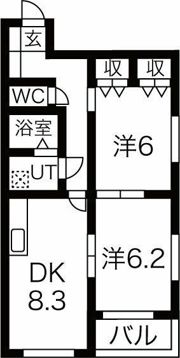 グリーンハイツ5.4の間取り画像