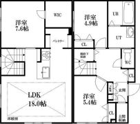 HILLSIDE TERACE 旭ヶ丘の間取り画像