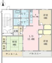 ソレアードS15の間取り画像