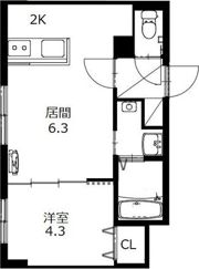 PROUD菊水の間取り画像