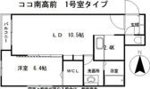 HOKO南高前の間取り画像