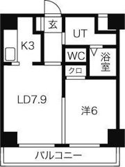 ドーリス北7条館の間取り画像