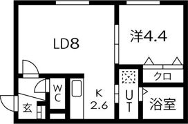 サイト琴似の間取り画像