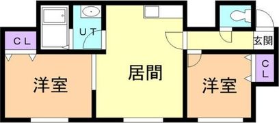 フリーデン平岸の間取り画像