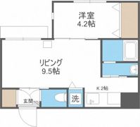 ヌーヴェルコート白石の間取り画像