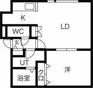 シルキー月寒東Bの間取り画像