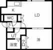 シルキー月寒東Bの間取り画像