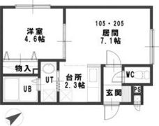 ルミエール月寒東57の間取り画像