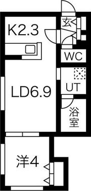 Alegria月寒中央の間取り画像