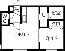 レジデンス北23条の間取り画像