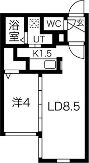 ラフィーネ南3条の間取り画像
