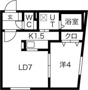 ラフィーネ平岸公園の間取り画像