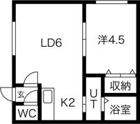 クレセア学園前の間取り画像