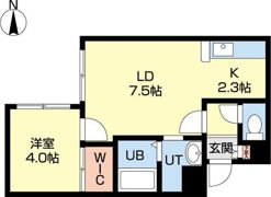 ライフジュエル中島公園前の間取り画像