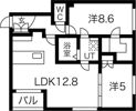 カーサフェリーチェ新札幌の間取り画像