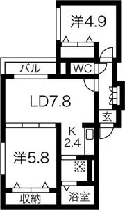 ブローニュ旭ヶ丘の間取り画像