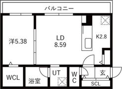 Village Kotoni～ヴィレッジ琴似～の間取り画像