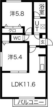 オルセー北17条の間取り画像