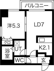 メヌエット南8条の間取り画像