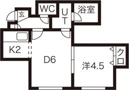 リーフコートN16の間取り画像