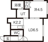 ビューハイツ白石の間取り画像