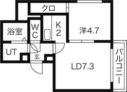 カハラコートファーストの間取り画像