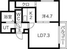 カハラコートファーストの間取り画像