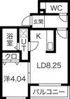 Enchantee医大前の間取り画像