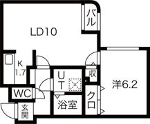 平岸スクエア21の間取り画像