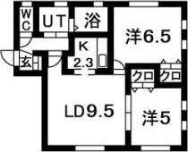 アゼリア札幌北の間取り画像