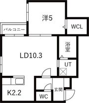 CREA NORTH15Aの間取り画像