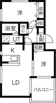 ブラン・シャール東札幌の間取り画像