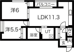 オルセー厚別西Aの間取り画像