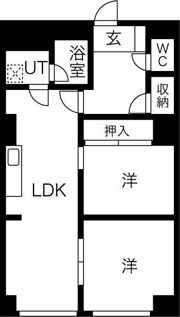 プレジデント薄野の間取り画像