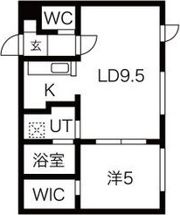 グローリア南10条の間取り画像