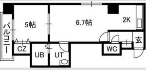 Azzurri Garden山鼻の間取り画像