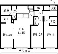 GEレジデンスFUKUZUMI 仮）GA-福住1-1MSの間取り画像