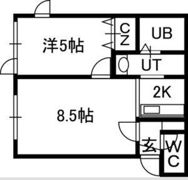 プラッツ南16条の間取り画像