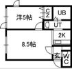 プラッツ南16条の間取り画像