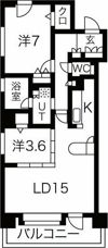 ラ・クラッセ札幌ステーションスクエアの間取り画像