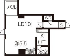 パークヒルズイースト23Aの間取り画像